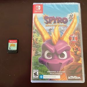Nintendo switch games (Spyro and animal crossing)